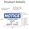 Signmission Laundry Room Hours _ Am To _ Pm Monday, 14 in W x Rectangle, Vinyl Decal OS-2PACK-NS-D-1014-L-13979 - alternate 3